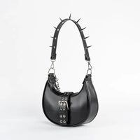 Chain and Spike Handbag BLK
