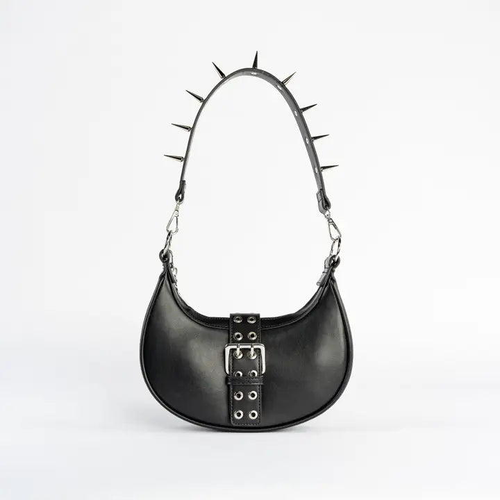 Chain and Spike Handbag BLK