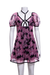 Choker Harness Tie Dye Pink Dre