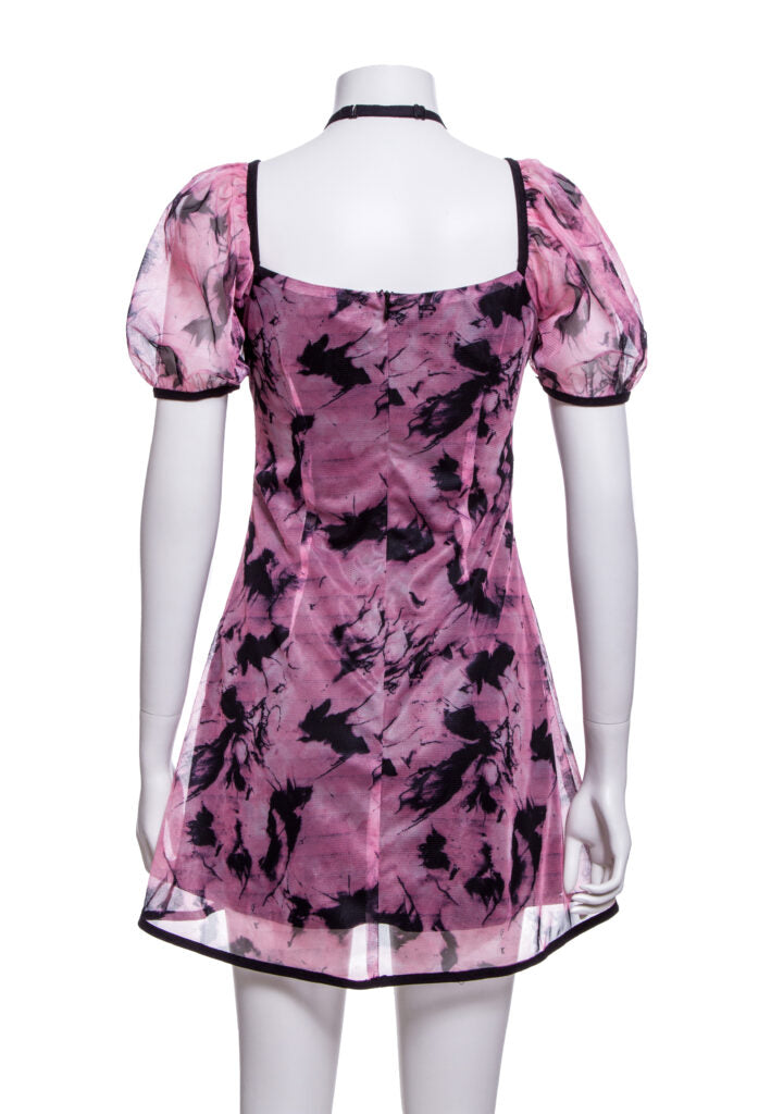 Choker Harness Tie Dye Pink Dre