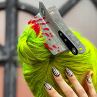 Cleaver Silver Glitter Claw