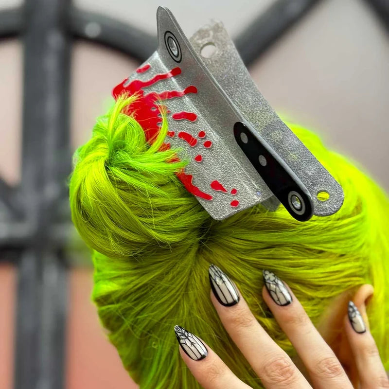 Cleaver Silver Glitter Claw
