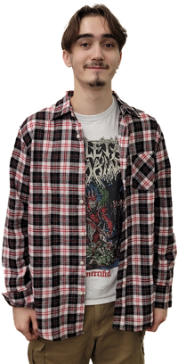 Slayer Red/White Custom Flannel