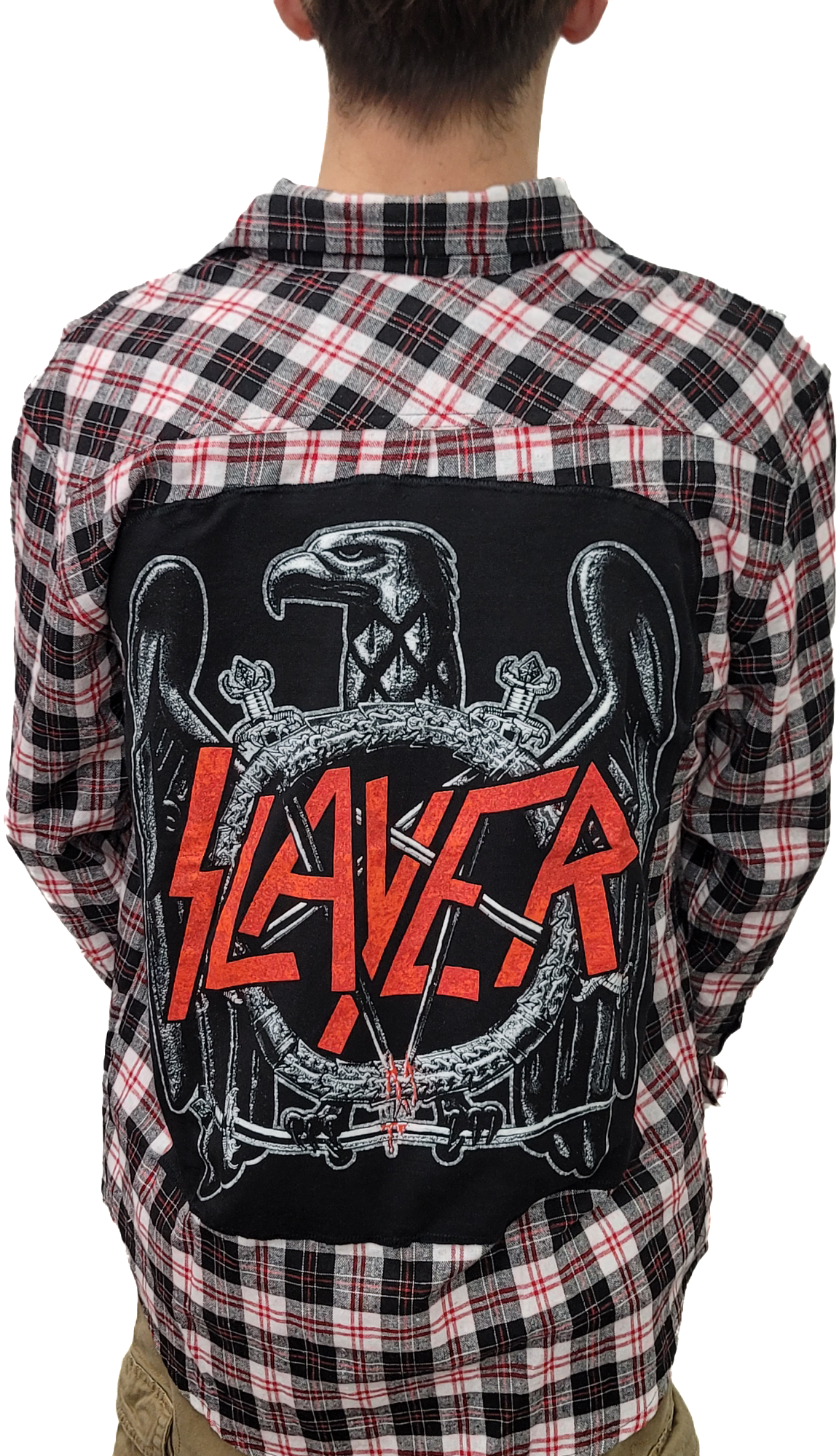 Slayer Red/White Custom Flannel