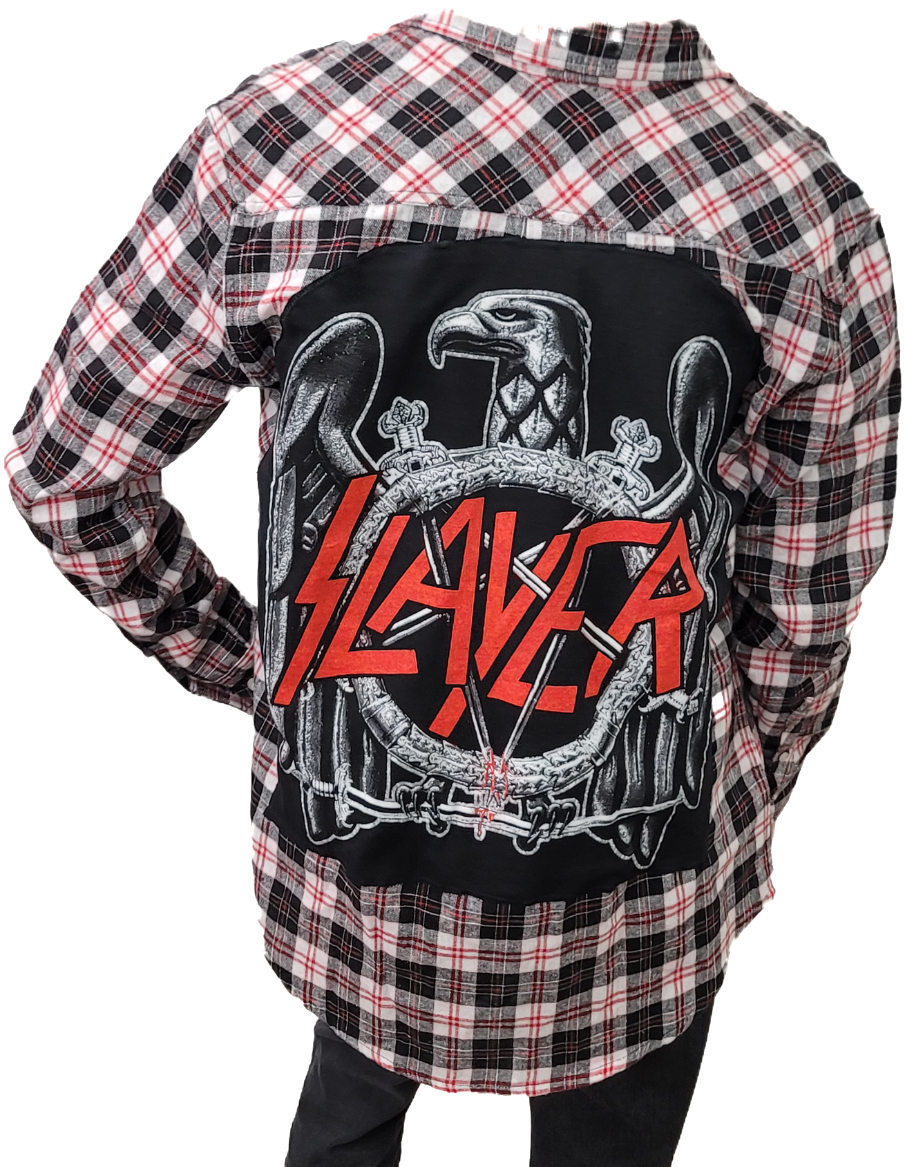 Slayer Red/White Custom Flannel