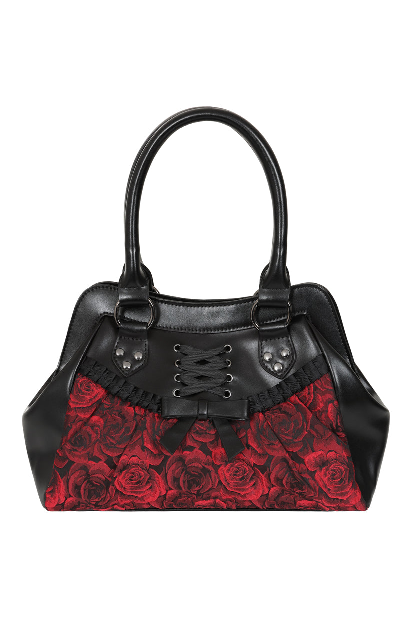 Crimson Thorn Rose Shoulder Bag