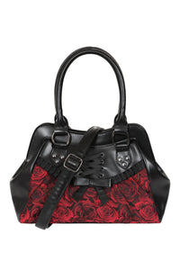 Crimson Thorn Rose Shoulder Bag