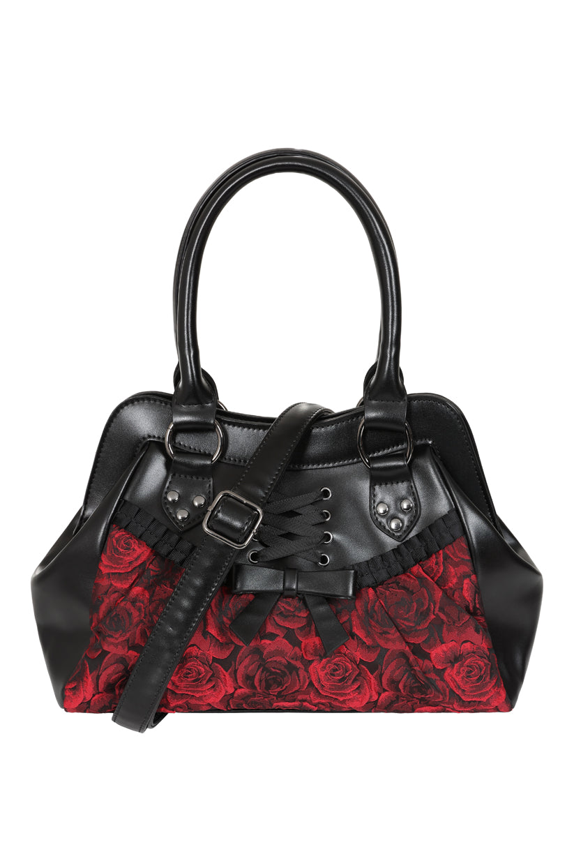 Crimson Thorn Rose Shoulder Bag