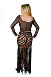 Crop Top Black Sheer