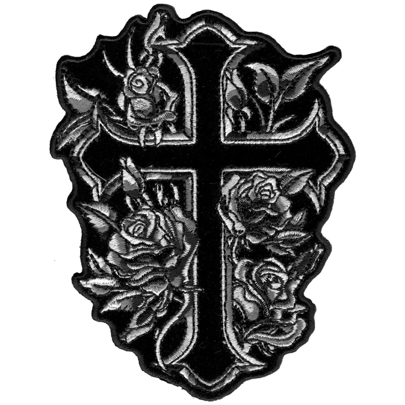 Cross and Roses Blk/Wht