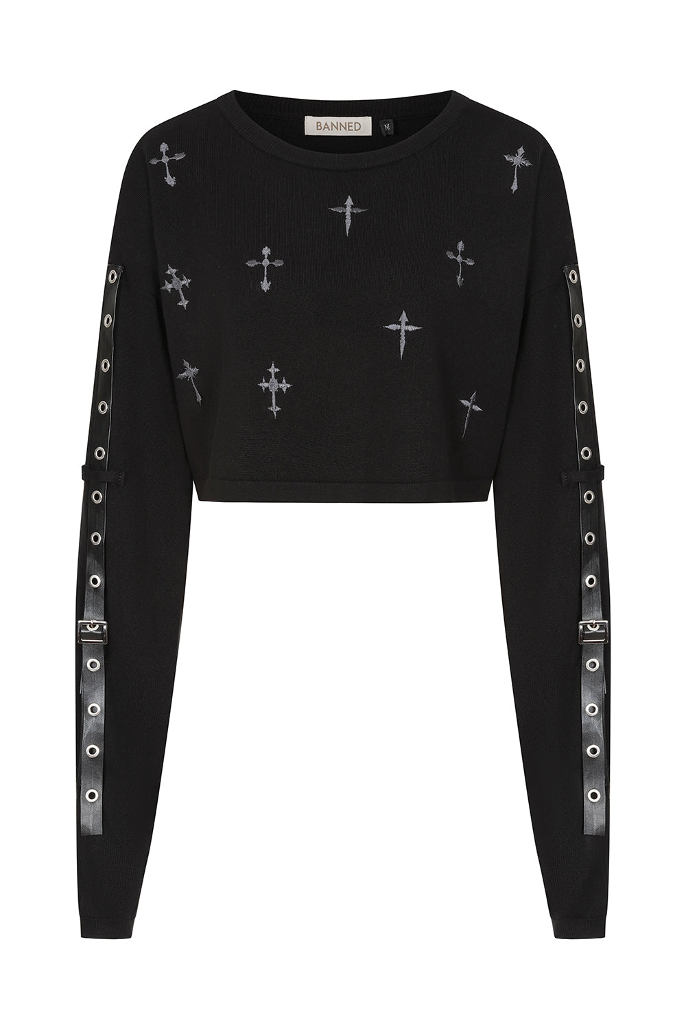 Crossbound Crop Jumper Blk