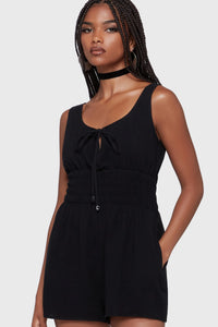 Dark Fern Playsuit Blk