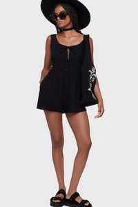 Dark Fern Playsuit Blk