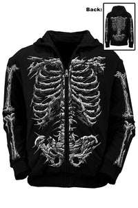 Dead Inside Skeleton Zip w/Skel