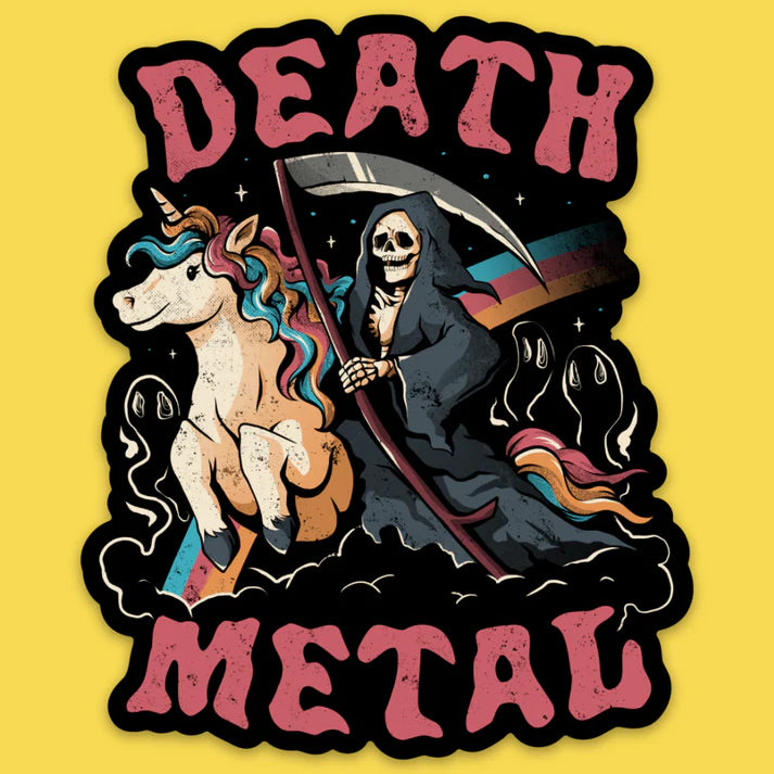 Death Reaper Sticker Death Metal Reaper Sticker – ShirtsNThingsAZ