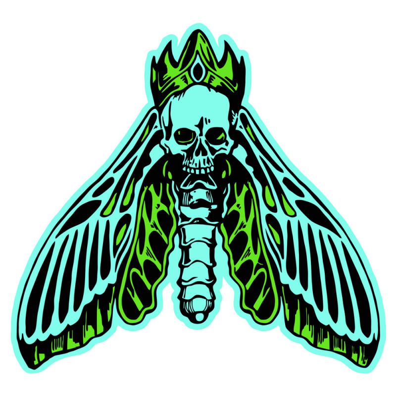 Death Moth blue/grn patch