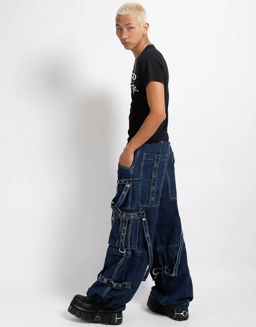 VINTAGE TRIPP NYC Pants Mens Medium Dang Goodman Goth Rave Convertible Zip  off
