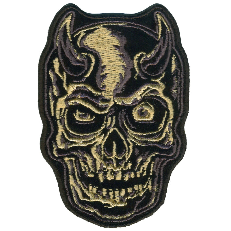 Devil Horn Skull Grey
