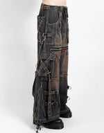 Dirty Wash Denim X-Strap