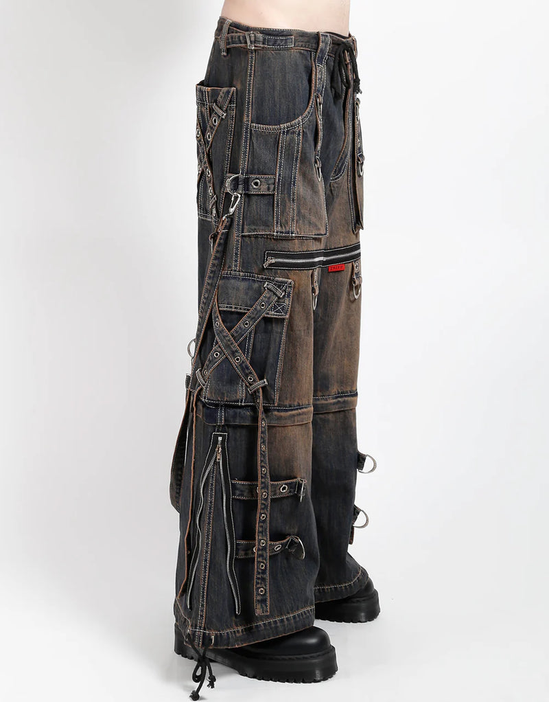 Dirty Wash Denim X-Strap