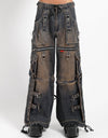 Dirty Wash Denim X-Strap