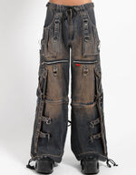 Dirty Wash Denim X-Strap