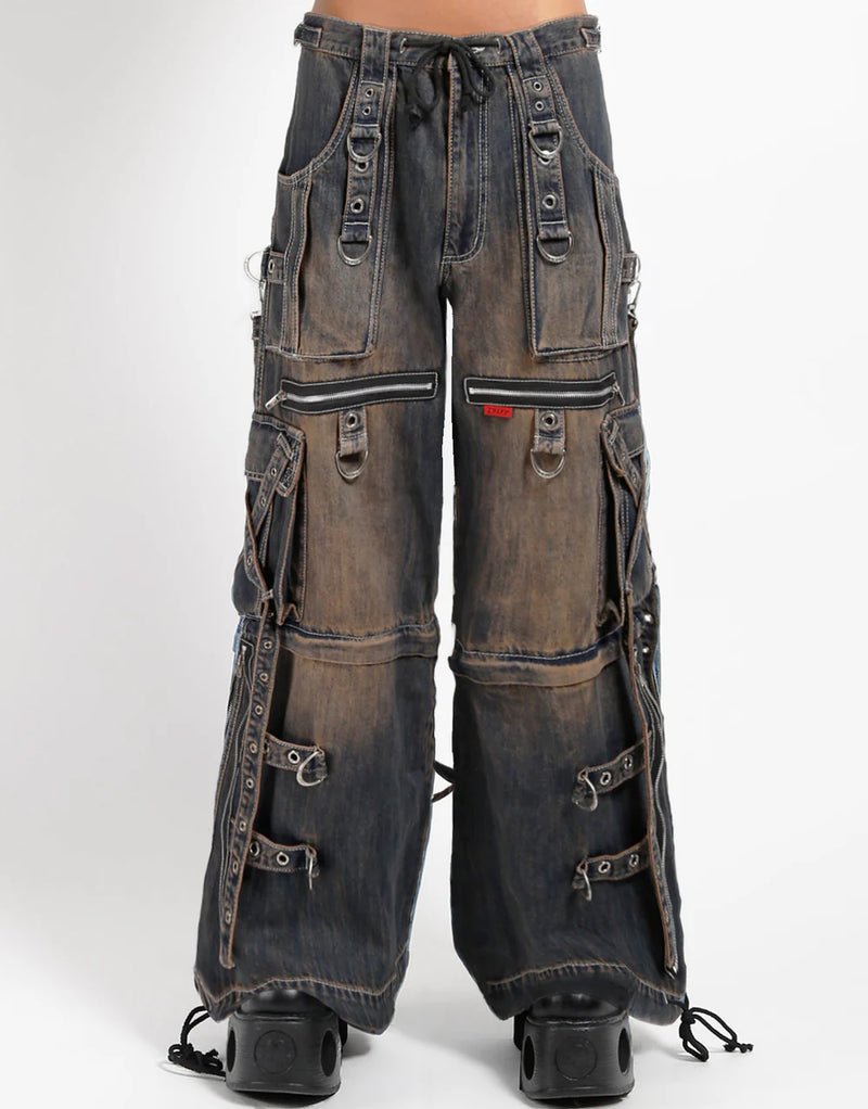 Dirty Wash Denim X-Strap