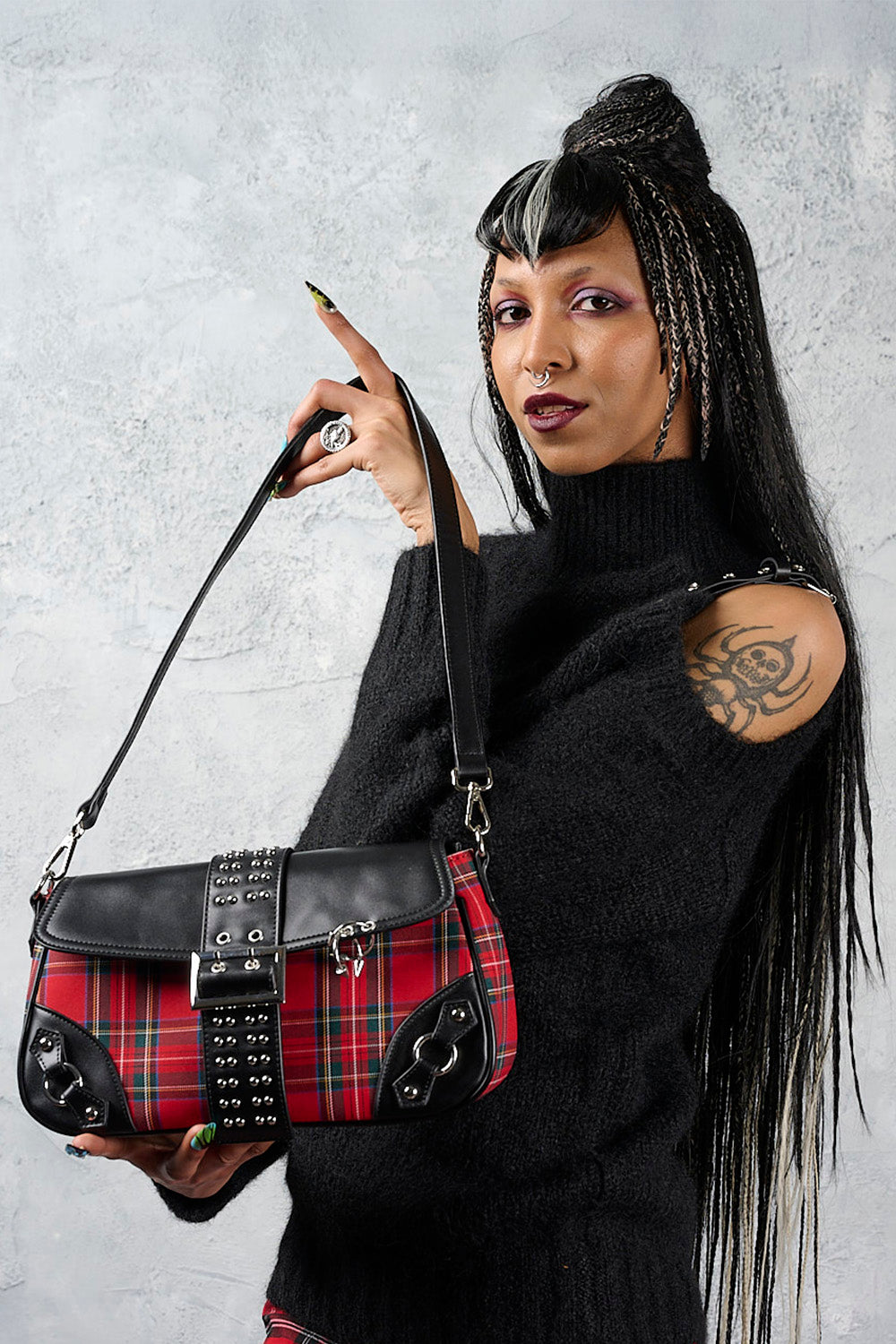 Disorder Tartan Bag Red