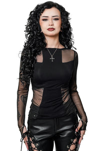 Divinity Long Sleeve Top Blk