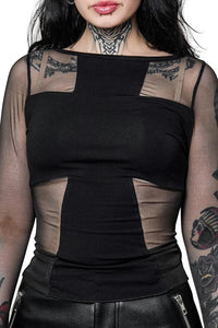 Divinity Long Sleeve Top Blk