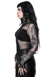 Divinity Long Sleeve Top Blk