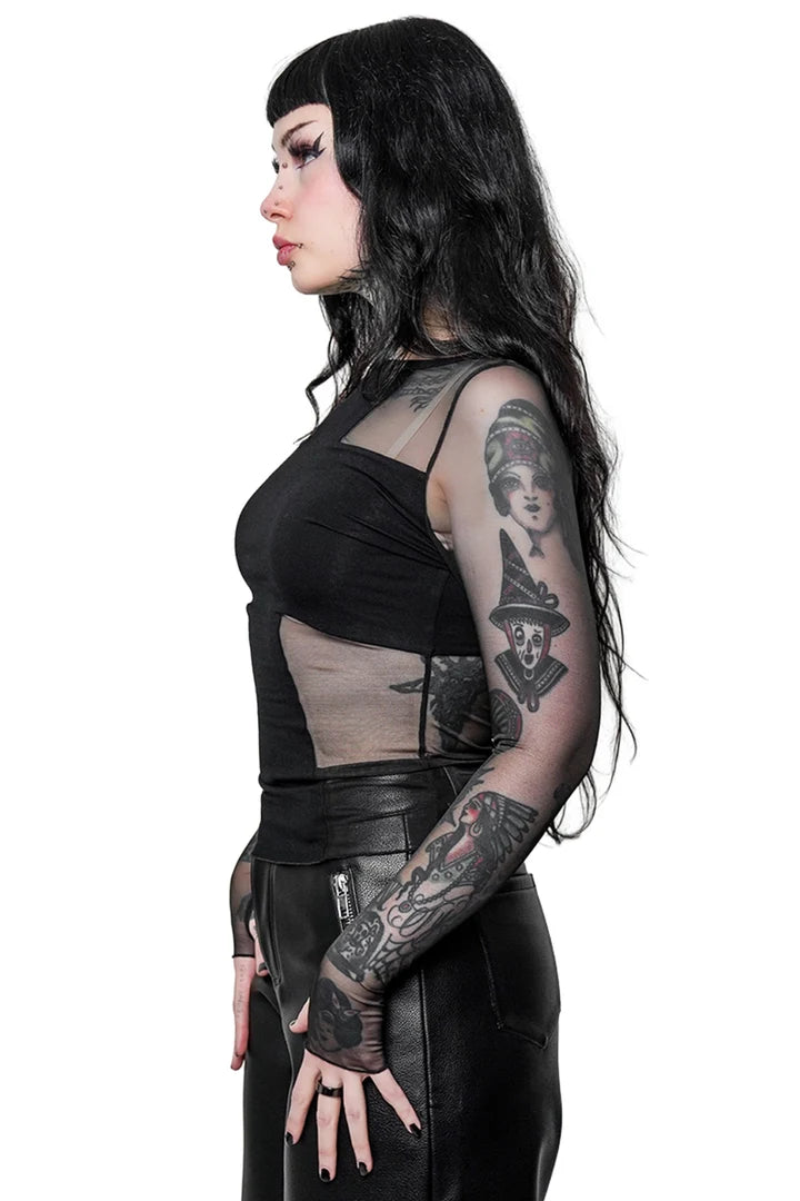 Divinity Long Sleeve Top Blk