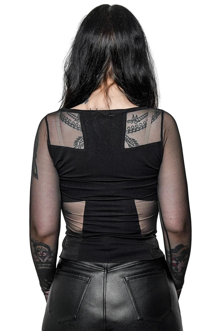 Divinity Long Sleeve Top Blk