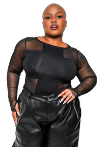 Divinity Long Sleeve Top Blk