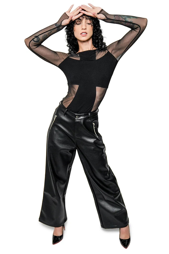 Divinity Long Sleeve Top Blk