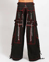 Doom Skull Pant Blk/Red Stitch