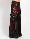 Doom Skull Pant Blk/Red Stitch