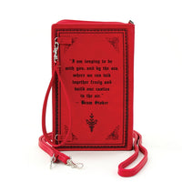 Dracula Book Crossbody Red