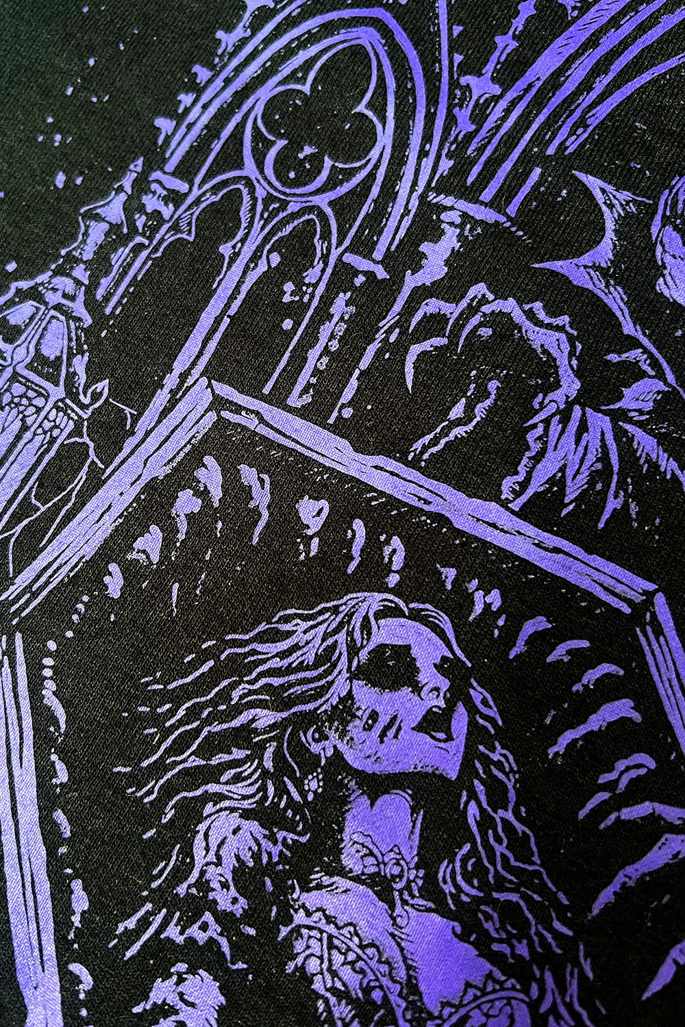Dracula's Bride Hoodie Purple