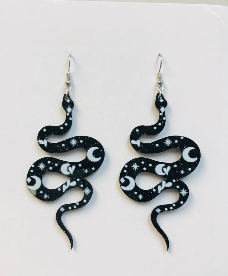 ER-Acrylic Blk Luna Snake