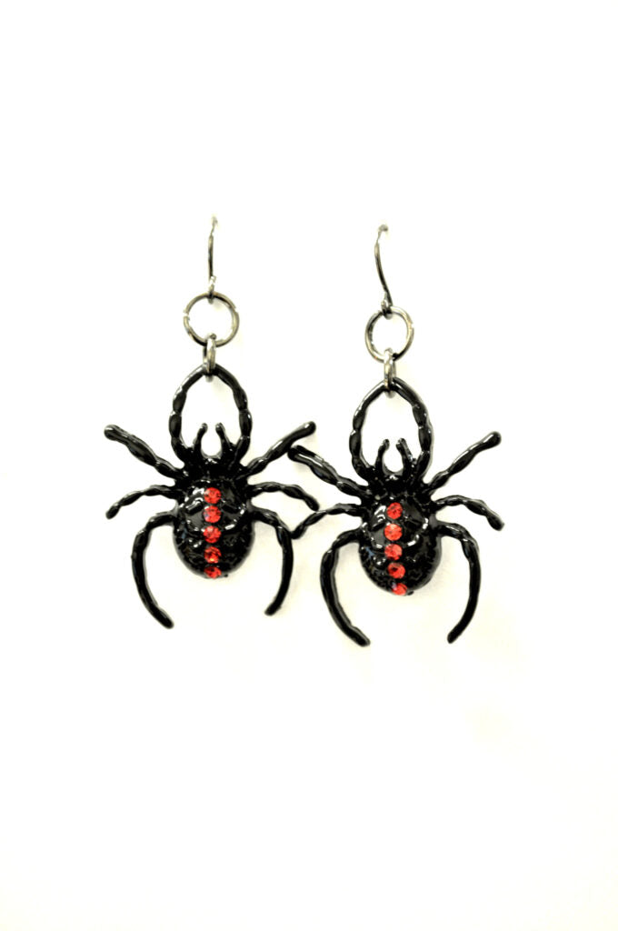 ER-Black Widow Spider w.red gem