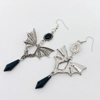 ER-Gothic Bat Pendant Dangle ER