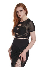 Eclipse Cut Out Mesh Top