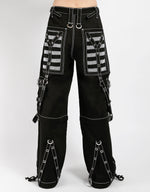 Electro Pant Blk/White-zip off