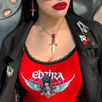 Elvira Angel Wings Red Cami