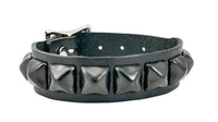 BR 1 row pyramid buckle blk