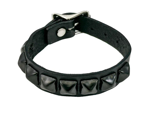 BR 1 row pyramid buckle blk