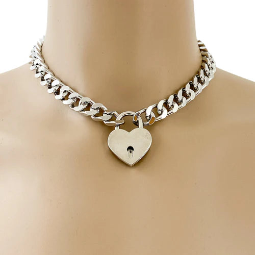 Heart Lock and Key Pendant