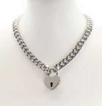 Heart Lock and Key Pendant