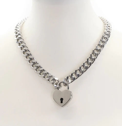 Heart Lock and Key Pendant